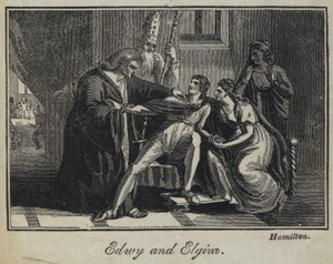 Edwy og Elgiva (gravering) af English School