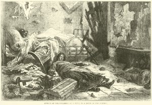 Virkningerne af eksplosionen af en granat i et hus i forstæderne, maj 1871 af English School