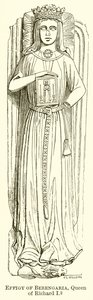 Billede af Berengaria, dronning af Richard I af English School