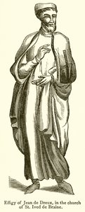 Billede af Jean de Dreux, i kirken St. Ives de Braine af English School