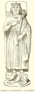 Billede af Richard I i Rouen af English School
