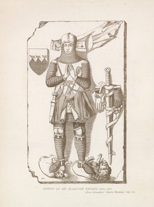 Billede af en alsacisk ridder, c 1320 af English School