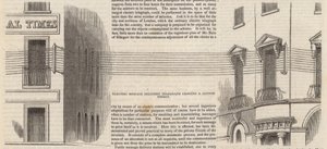 Telegrafer til levering af elektriske beskeder krydser en gade i London af English School