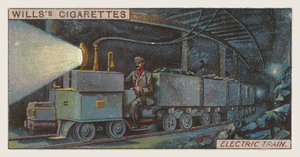 Elektrisk tog (chromolitho) af English School