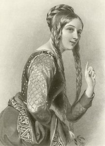Eleanor af Aquitaine, dronning af kong Henrik II af English School