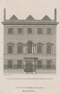 Elevation of the Library, Red Cross Street, London af English School