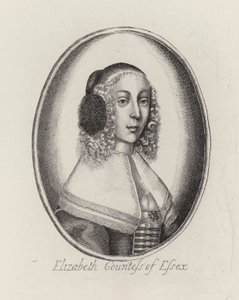 Elizabeth, grevinde af Essex (gravering) af English School
