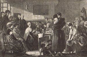 Elizabeth Fry (1780-1845) (kobberstik) af English School