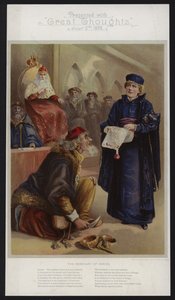Ellen Terry som Portia i The Merchant of Venice af English School