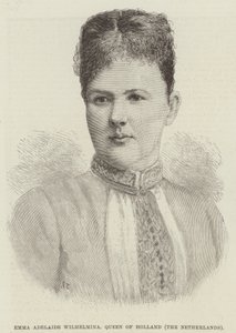 Emma Adelaide Wilhelmina, Dronning af Holland, Holland (gravering) af English School