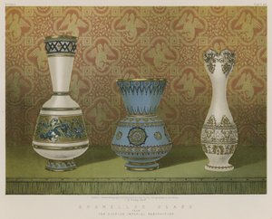 Emaljeret glas fra The Russian Imperial Manufactory af English School