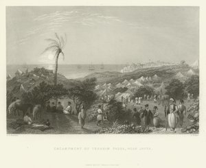 Ibrahim Pashas lejr, nær Jaffa, 1837 af English School