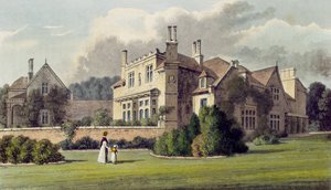Endsleigh, fra Ackermanns Repository of Arts, 1823 (farvet litho) af English School