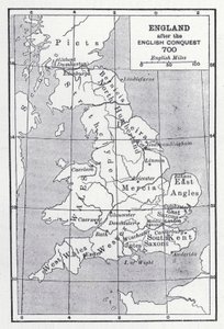 England efter den engelske erobring 700 (litho) af English School