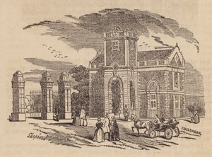 Entrance Lodge, Victoria Park (gravering) af English School