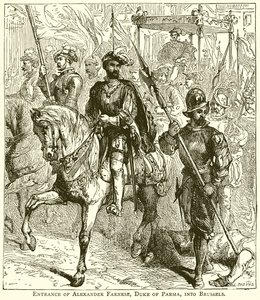 Alexander Farnese, hertug af Parma, indtog i Bruxelles af English School