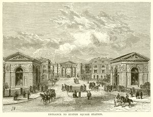 Eingang zur Euston Square Station von English School