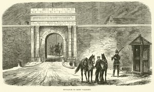 Indgang til Mont Valerien, januar 1871 af English School