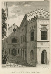 Indgang til Strawberry Hill, London af English School