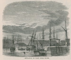 Indgang til West India Docks af English School