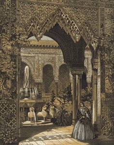 Indgang til Court of Lions, Alhambra Court, Crystal Palace, Sydenham, London af English School