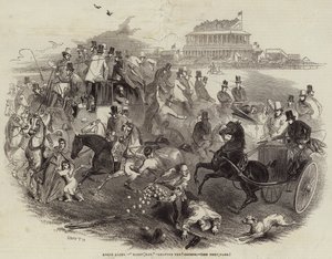 Epsom Races, "Derby Day", forlader banen (gravering) af English School