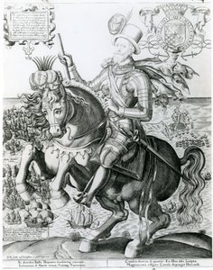 Reiterporträt von Charles Howard von English School