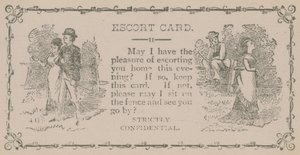 Eskortkarte (Gravur)