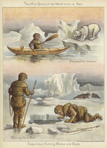 Esquimaux jager hvalros og sæler af English School