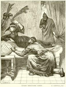 Esther fordømmer Haman af English School