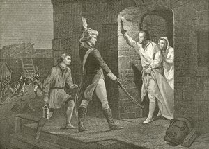 Ethan Allen hos Ticonderoga af English School