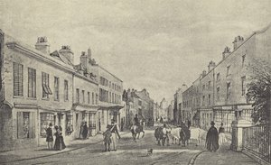 Eton High Street, 1844 (gravure) af English School