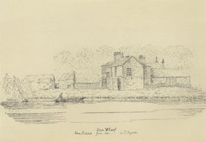 Eton Wharf, 1821 (gravure) af English School