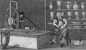 Etruria, Potterierne (kobberstik) af English School