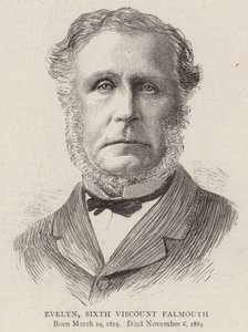 Evelyn, sjette viscount Falmouth (kobberstik) af English School