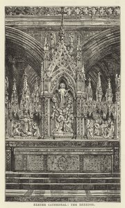 Exeter Cathedral, de reredos af English School