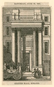 Exeter Hall, Strand, London af English School