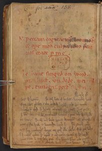 Uddrag fra Henry of Huntingdons Historia Anglorum, Cotton MS Titus D XXIV, f.156v (pergament) af English School