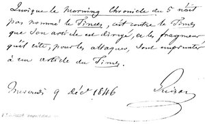 F P G Guizot, (eminent statsmand) af English School