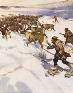 Faktor John McLean samler en flok caribouer i Labrador for Hudson