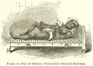 Fakir på Bed of Spikes af English School