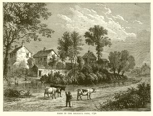 Gård i Regents Park, 1750 af English School