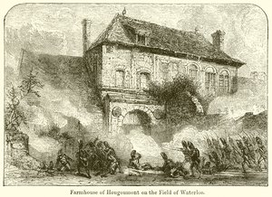 Bondegård i Hougoumont på Field of Waterloo