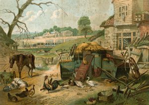 Gårdhave med St Pancras Railway Station i baggrunden af English School