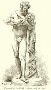 Faunus med barnet, eller Silenus og Bacchus af English School