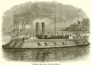 Federal Iron-Clad River Gunboat af English School