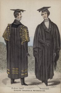Fellow Commoner, Pensionist, Queens College og Peterhouse af English School