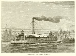 Færgebåd, New York Harbor af English School