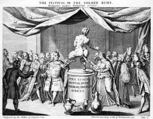 Festival of the Golden Rump, 1737 af English School