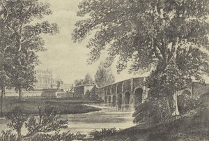 Femten-buet bro, 1818 (dybtryk) af English School